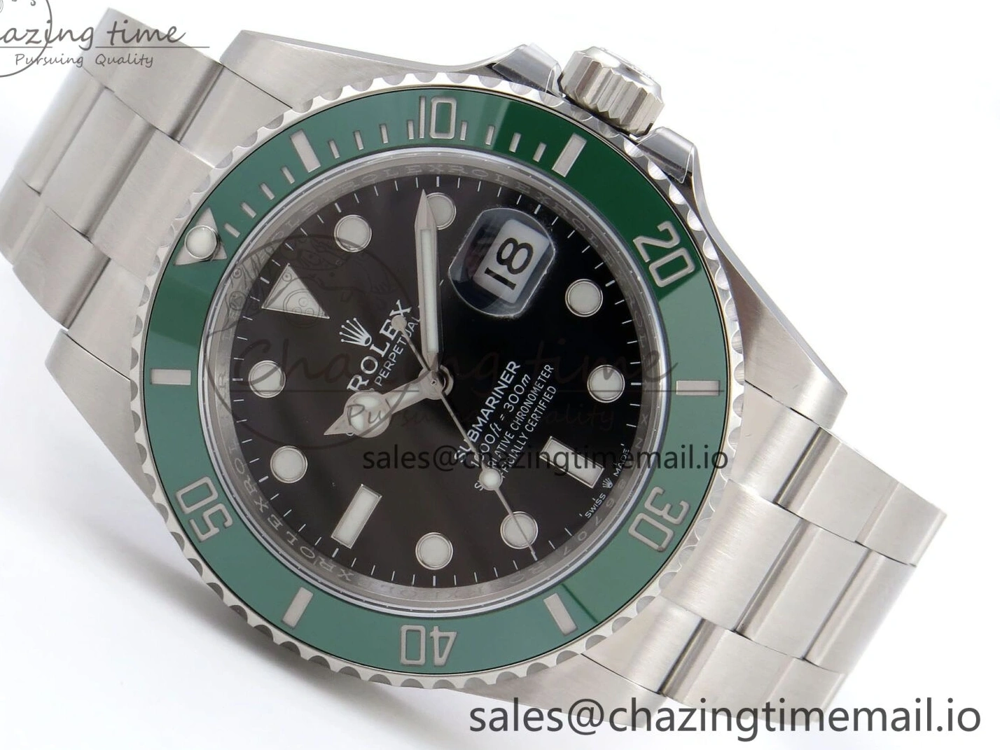 MiroTime 0509 Submariner 126610 LV HGF 1:1 Best Edition Green Bezel Black Dial on SS Bracelet SH3235 V OdorResistant 1265